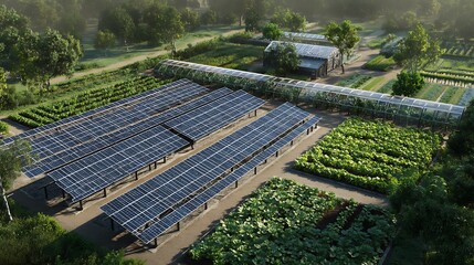 Agrivoltaics, a sustainable farming innovation, integrates solar panels with crops, allowing for simultaneous agricultural production and renewable energy generation on the same .