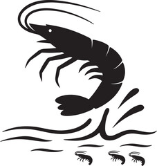 giant freshwater prawn vector art গোলদা চিংড়ি