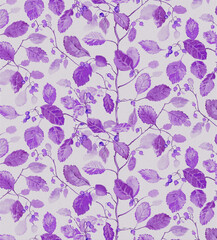 Modern Seamless Floral Texture with Organic Elements