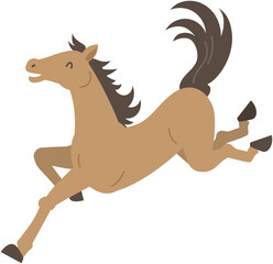 楽しそうに走るお馬さん