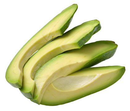 Freshly sliced ripe avocados with vibrant green color and smooth texture for healthy food lovers