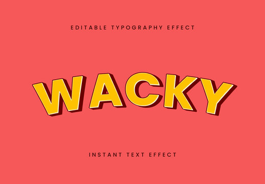 Yellow And Brown Cartoon Bold Font Rounded Playful Text Effect
