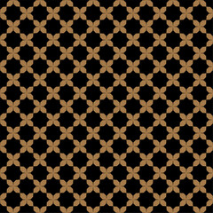 illustration geometry floral vector seamless pattern on black 