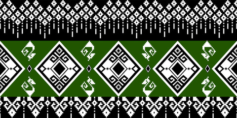 Abstract ethnic geometric pattern design for background or Wallpaper.