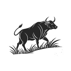  black single ox silhouettey