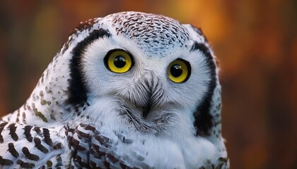 Obraz premium boreal owl aegolius funereus close up