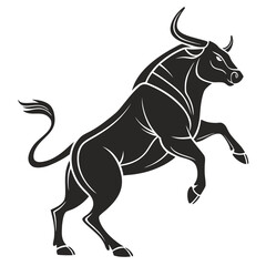  black single ox silhouettey