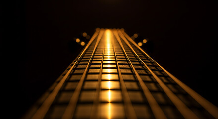 guitar bars with dark background