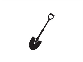 Shovel, gardening, equipment, digging icon vector isolated white