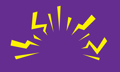 Comic Style Lightning Burst Expression Vector