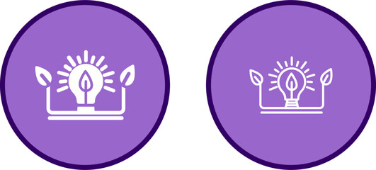 Ecology Bulb Vector Icon