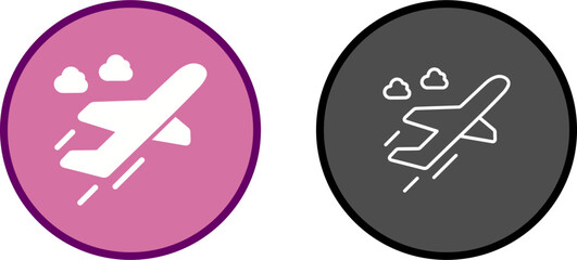 Flight Takeoff Vector Icon