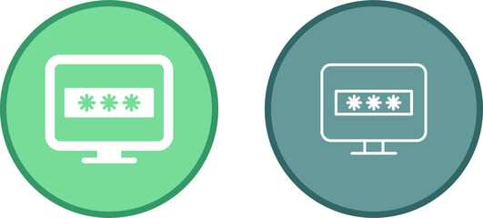 System Password Vector Icon