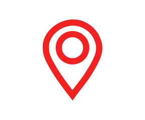 Fototapeta premium Location map icon. location marker. location pin vector design and illustration.