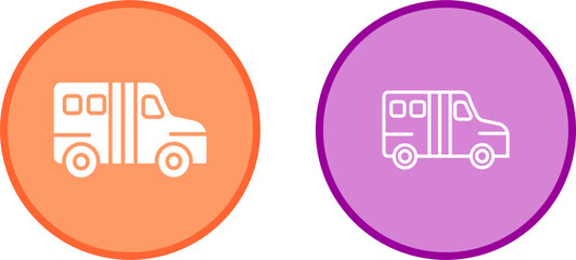 School Bus Vector Icon
