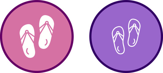 Obraz premium Slippers Vector Icon