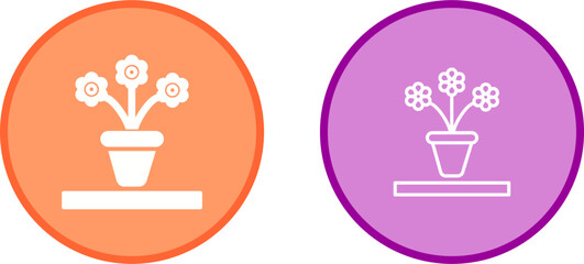 Flower Pot Vector Icon