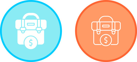 Dollar Briefcase Vector Icon