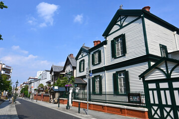 異国情緒が漂う神戸市異人館通りの街並み
