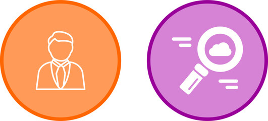 Cloud Magnifier Vector Icon