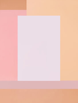 Colorful pastel abstract background. Minimal geometric shapes and lines