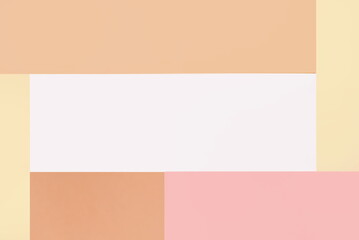 Colorful pastel abstract background. Minimal geometric shapes and lines