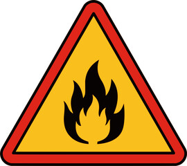 An illustration of excessive flames, indicating a fire hazard