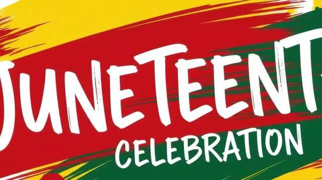 Juneteenth Celebration: Dynamic Brushstrokes of Freedom and Heritage