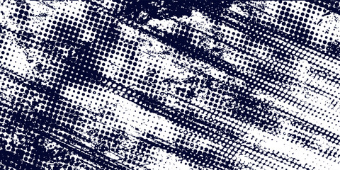 Dots halftone white \u0026 blue color pattern gradient grunge texture background. Dots pop art comics sport style vector illustration