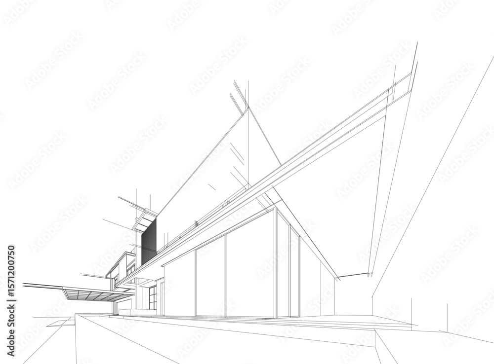 Canvas Prints architecture building. design background vector illustration