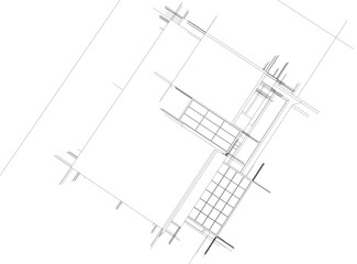 Architecture building. Design background vector illustration