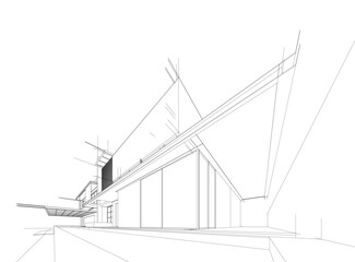 Architecture building. Design background vector illustration
