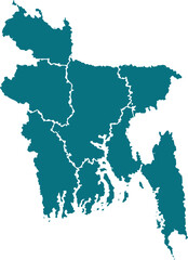 Map of Bangladesh, map vector