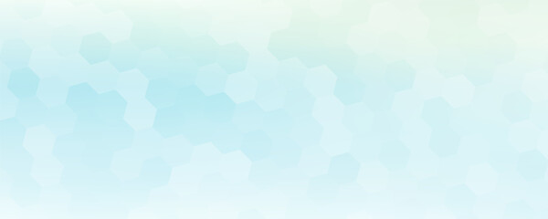 Abstract blue and white hexagon background. Futuristic digital hi-technology banner. Healthcare background. Vector