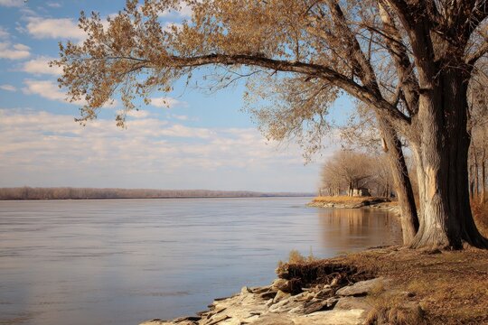 An image of the Mississippi River scenery