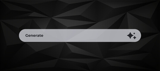 Ai interface with the generate icon for artificial intelligence use in advanced technology settings.