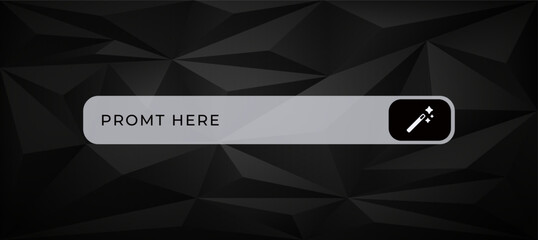 Ai technology interface featuring text and a distinct icon for software or digital applications.