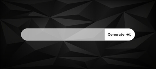 Ai interface with a generate button designed for creative content and innovative projects.