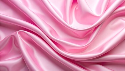 Obraz premium Elegant Pink Silk Fabric Texture
