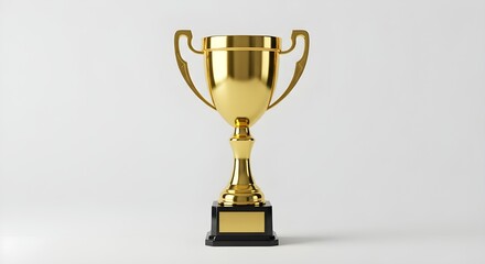 white background trophy