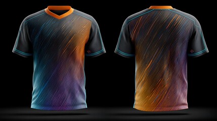 Sports t-shirt jersey design concept, sports jersey concept with front and back view for Soccer, Cricket, Football, Volleyball, Rugby, tennis, gaming, basketball, golf, badminton .