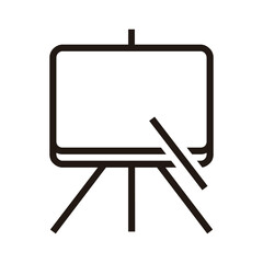 White board of Education and Learning web icons in line style. School, university, textbook, learning. Vector illustration.