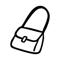 カバン　線画　手書き