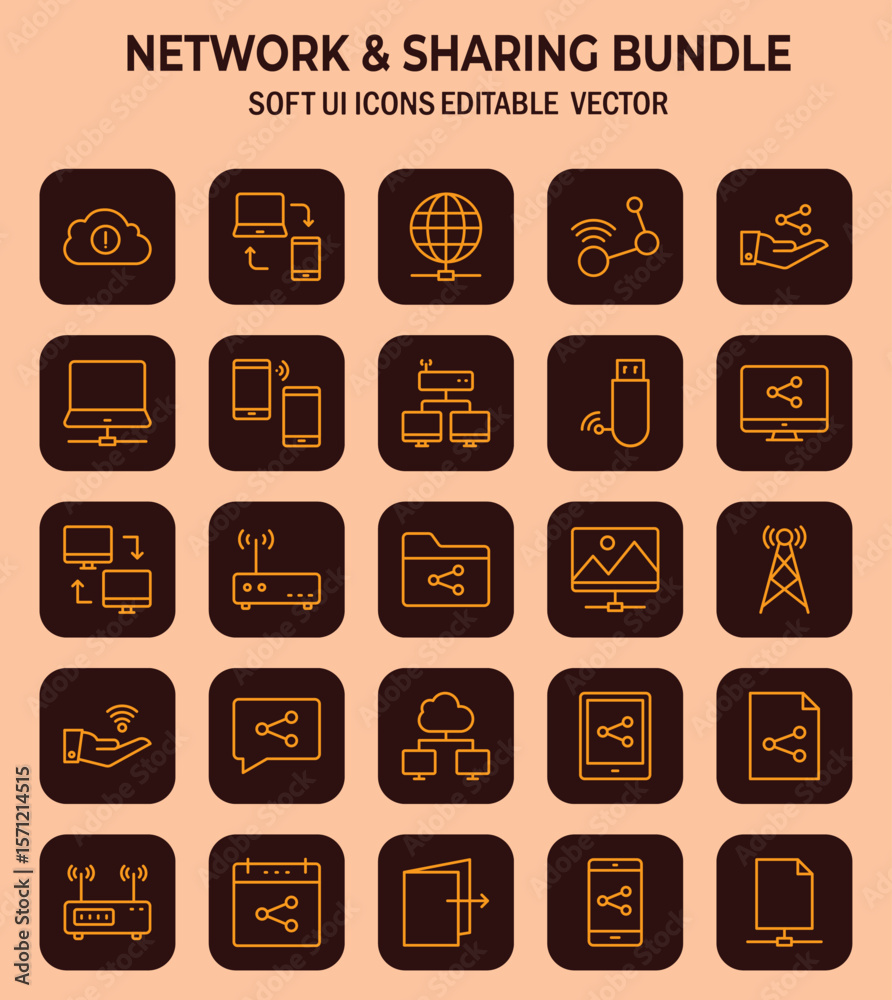 Poster connectivity vectors for application design and web development emphasizing modern digital communica
