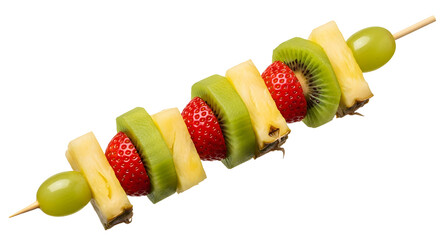 Delicious fruit skewers healthy snack ideas for parties and events on transparent background