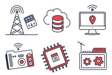 set of icons for web design