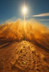 A tropical night scene, with a warm, humid atmosphere.
Generative AI