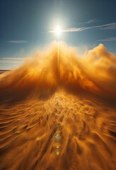 A tropical night scene, with a warm, humid atmosphere.
Generative AI