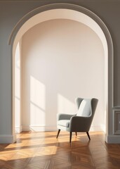 Fototapeta premium Room with an armchair Empty room interior design architecture blank design room