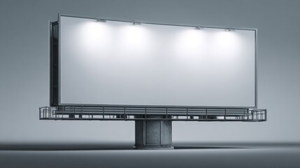 Blank billboard advertisement, ready for content
